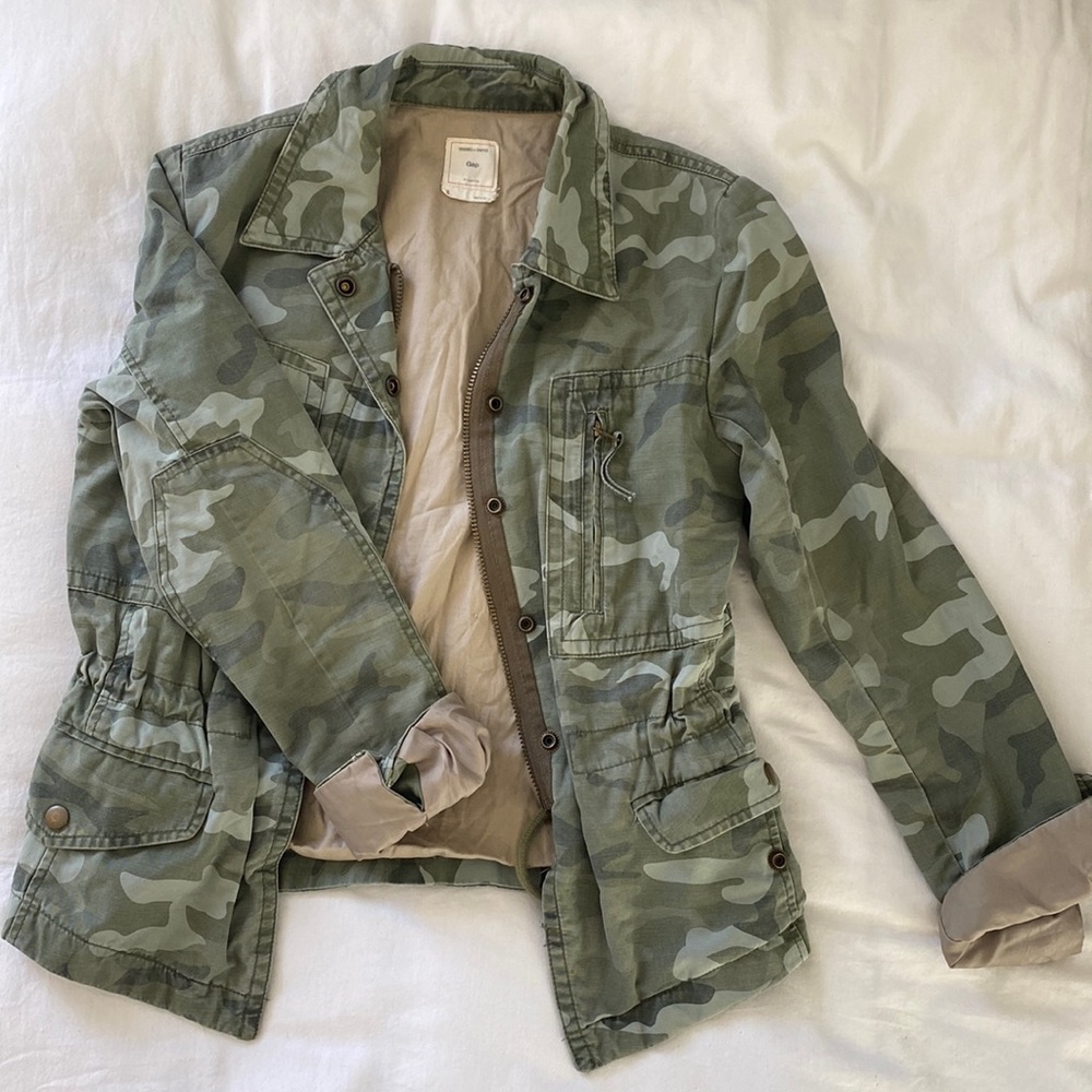 GAP Fitted Camo Utility Jacket